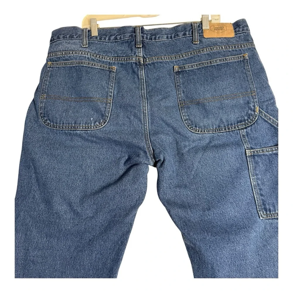 Berkley Jensen Flannel Lined Carpenter Jeans Cargo Pants Tool Pockets Mens 40x29